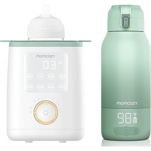 Momcozy Nutri Bottle Warmer & Momcozy Portable Milk Warmer for Travel