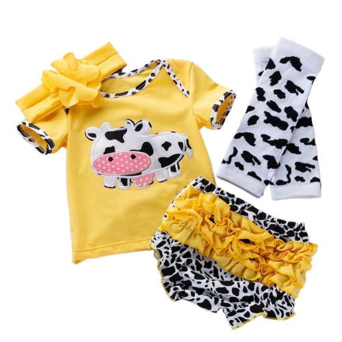 4pcs Reborn Baby Girl Dolls Clothes Girls Pink Outfits for 20"-22" Reborn Doll