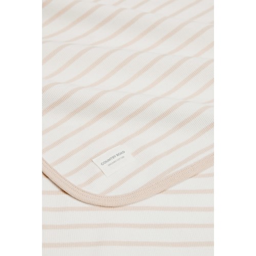 Shell Organically Grown Cotton Stripe Rib Blanket - Accessories | Country Road