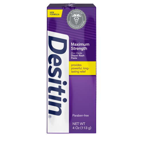Desitin Maximum Strength Zinc Oxide Diaper Rash Cream, 2-Pack, 4 oz HSA/FSA Eligible