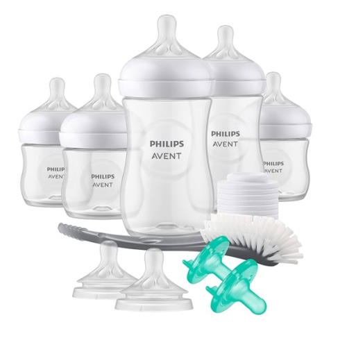 Philips AVENT Natural Baby Bottle with Natural Response Nipple, Newborn Baby Gift Set, SCD838/02
