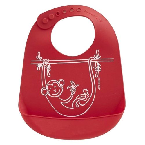 modern-twist Bucket-Bib 100% Food-Grade Silicone, Waterproof and Reusable, Curious Otter – Sea Blue