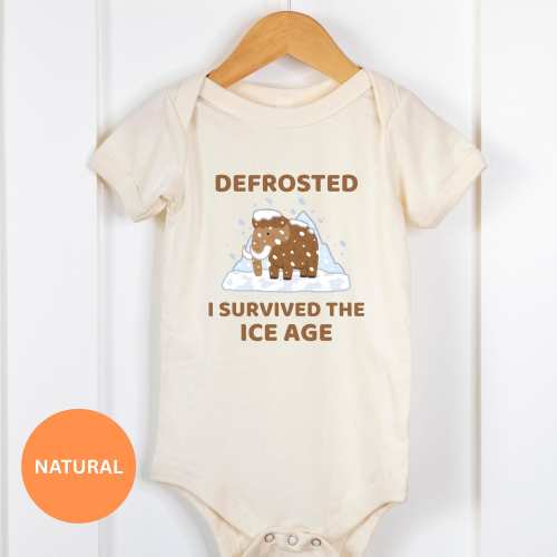 IVF Baby Onesie: I Survived the Ice Age, Frozen Embryo Transfer Miracle Baby Bodysuit