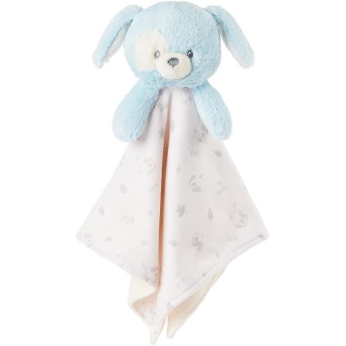 GUND Baby Sustainably Soft Puppy Lovey, Stuffed Animal Plush Blanket Made from 100% Recycled Materials, for Babies and Newborns, Blue/Cream, 10”