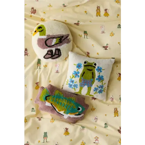 Party Animal Tufted Throw Pillow