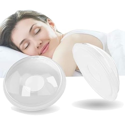 Breast Shells Milk Saver,2 Pack Breast Pump,Breastmilk Collector,Milk Anti-flow Out,Protect Sore Nipples,BPA-Free Flexible Food Grade Silicon and PP Material,Skin Friendly