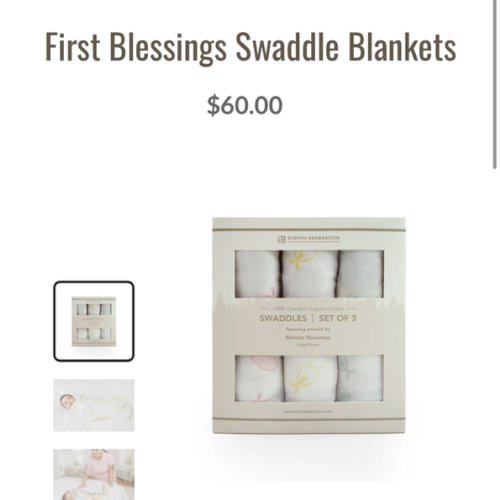 First Blessings Swaddle Blankets – Eighth Generation
