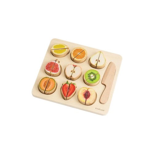 Wooden Slice & Match Fruit Puzzle
