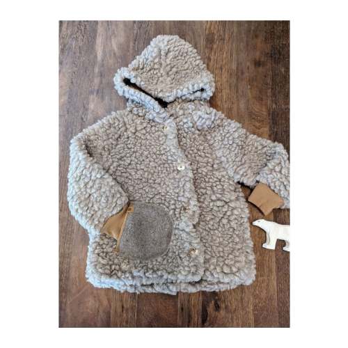 NEW! Pure Pure - Organic Wool and Tencel Plush Kids Coat