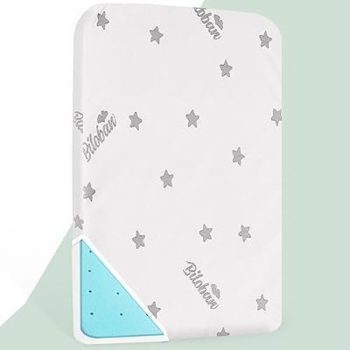 Crib Mattress Topper Pad Waterproof, Memory Foam 2-Inch Toddler Bed Mattress Fit Baby Toddler Mattresses with Removable Crib Mattresses Topper Cover Protector Machine Wash & Non-Slip | 52“x 27“