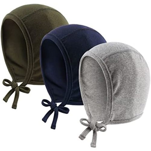 JANGANNSA Newborn Baby Hospital Hat Infant Set Head Cap Lovely Ears Belt Beanie 0-6Months