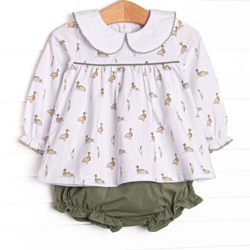 Migrating Mallard Diaper Set, Green – Stitchy Fish