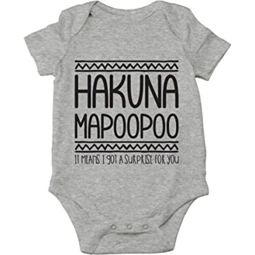 AW Fashions Hakuna Mapoopoo - Movie Parody And Funny Translation - Cute One-Piece Infant Baby Bodysuit