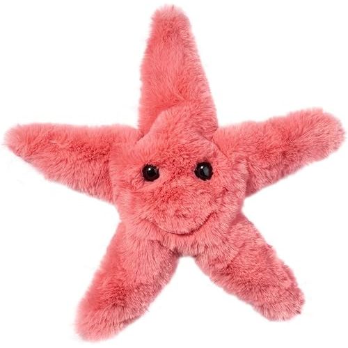 Douglas Coral Starfish Plush – Soft & Cuddly Sea Life Starfish Stuffed Animal, 10-Inch Wide