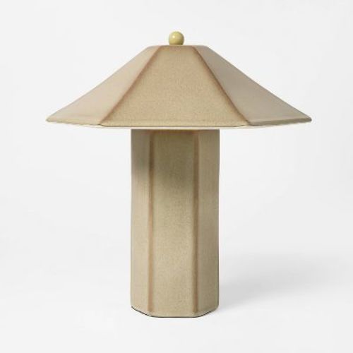 Double Ceramic Table Lamp Tan - Threshold™ designed with Studio McGee