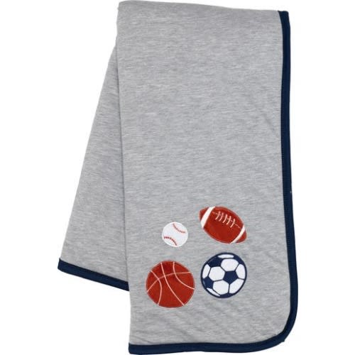 Hall of Fame Sports Jersey/Faux Shearling Cozy Baby Blanket