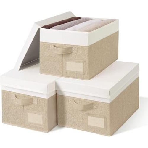 GRANNY SAYS Storage Bins with Lids, Decorative Storage Boxes with Lids