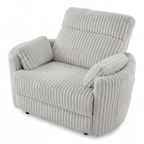 Hokku Designs 53" Wide Modern Power Recliner Chair with Adjustable Lumbar Support and USB Charging & Reviews | Wayfair