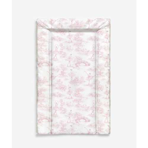 Baby Changing Mat - Chinoiserie Toile de Jouy BALLERINA - PINK, Nappy Changing Mat, Waterproof Mat, Baby Gift, Wedge Changing Mat