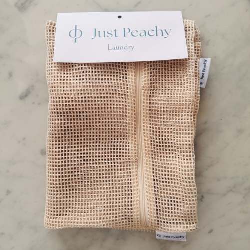 Organic Cotton Mesh Laundry Bags for Delicates - Pack of 2