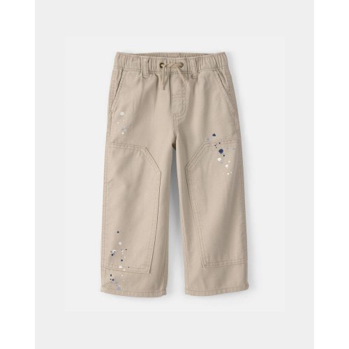 Toddler Boy Splatter Paint Drawstring Pants - Khaki - OshKosh B'gosh | Carter's