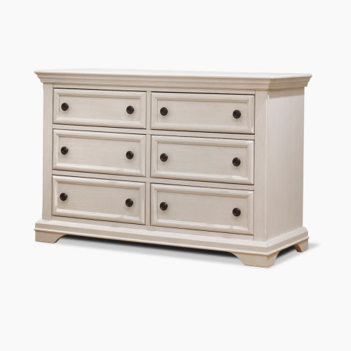 Sorelle Portofino Double Dresser - Brushed Ivory
