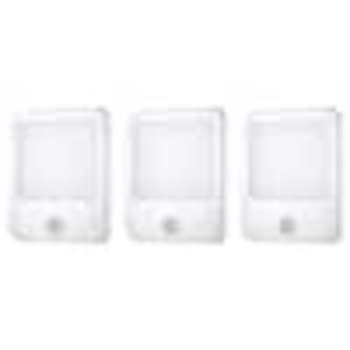 PRIVATE BRAND UNBRANDED Slim Motion Sensor Dimmable Square Soft White Plug-In LED White Night Light Bulb (3-Pack) TPZLU05040NLSQ