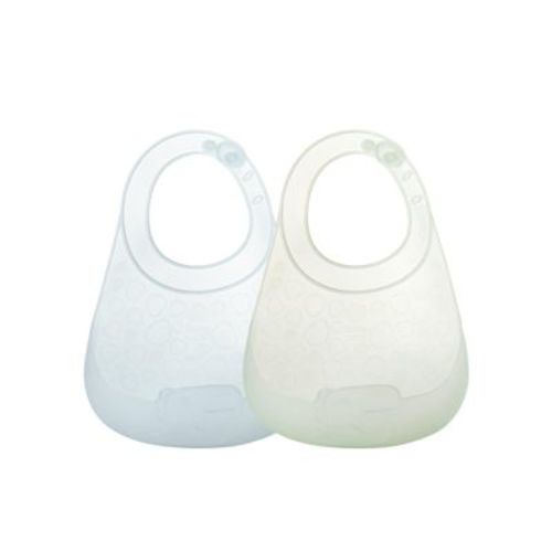 Bc Babycare Silicone Baby Bib BPA-Free Unisex Toddler Bib for Messy Eating,Lightweight,2 Pack