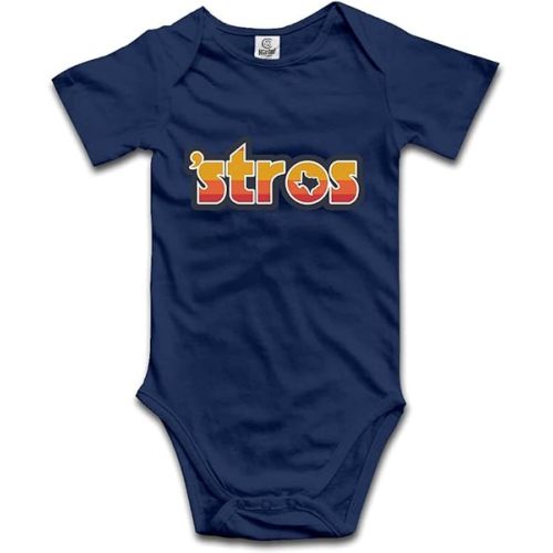 DOQOSESHY Climbing Bodysuit Astro Inspired Stros Throwback Infant Outfit Jumpsuit Romper, 3 Months, Long Sleeve-white