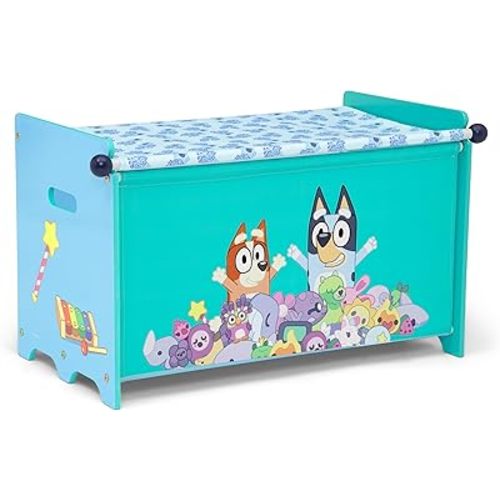 Delta Children – Bluey Toy Box with Retractable Fabric Top