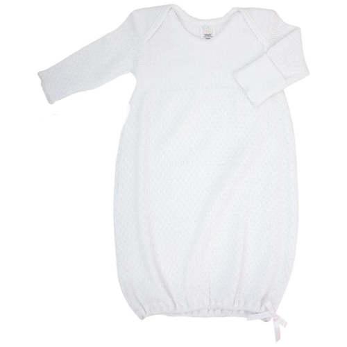 Lap Shoulder Gown - White Trim