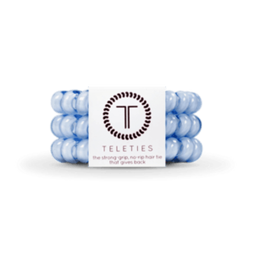 Coconut White Medium Flat Rectangle Hair Clip in White | TELETIES