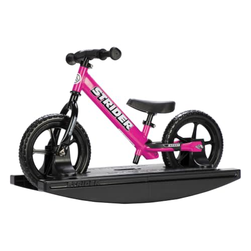 Strider Sport 2-in-1 Rocking Bike, Ages 6 Months–4 Years, Blue | For 12 Model, Converts Baby Rocking Toy to Toddler Balance Bike Tool-Free Adjustments, Wide and Stable Base, Durable Plastic