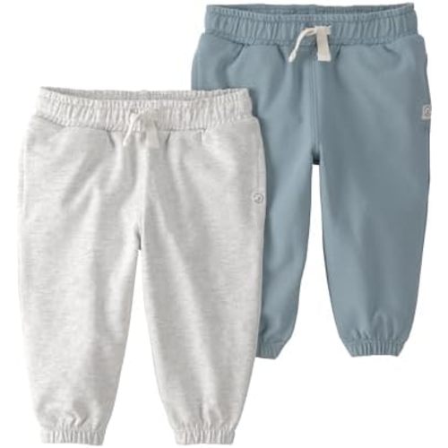 Little Planet by Carter's Unisex-Baby 2-Pack Pants Made with Organic Cotton