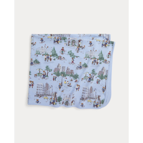 Polo Bear Cotton Interlock Blanket