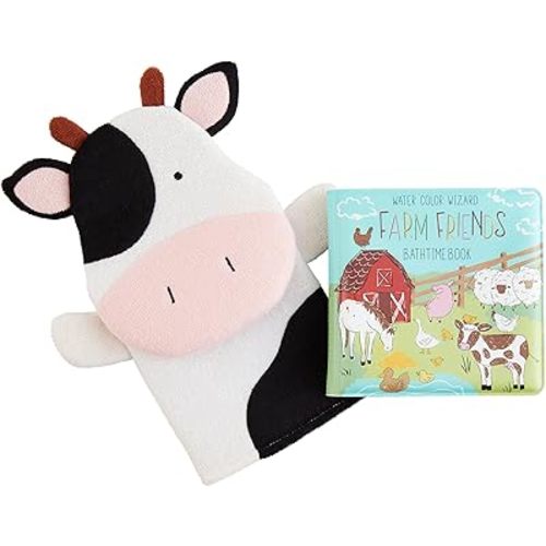Mud Pie Kids Farm Bath Book Set; 5 1/2" X 5 1/2"
