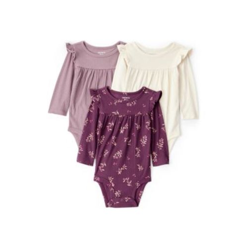 From sleepy mornings to messy midday snacks, this 3-pack keeps your baby comfy and ready for it all. With sweet flutter sleeves and soft fabrics, these bodysuits mix everyday function with an elevated look you’ll actually want them to wear out of the hous