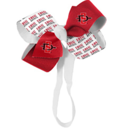 Shop Aztecs - Baby Headband Big Bow SD Interlock SDSU Aztecs