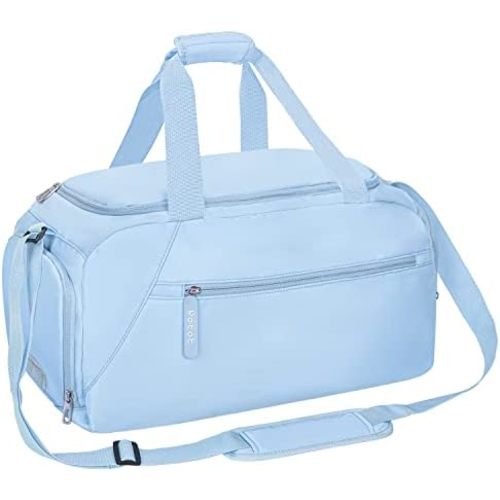 ROTOT Gym Duffel Bag, Gym Bag with Waterproof Shoe Pouch, Weekend Travel Bag with a Water-resistant Insulated Pocket