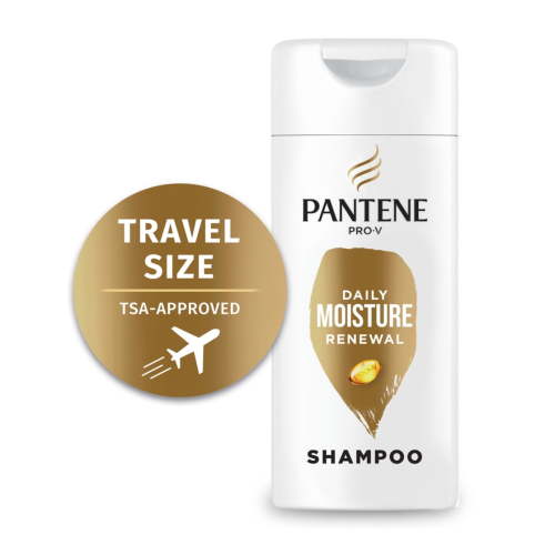 Pantene Pro-V Daily Moisture Renewal Shampoo, Travel Size Moisturizing Shampoo, 3.38 fl oz