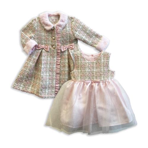 Blueberi Boulevard Baby Girls 2-pc. Dress Set, Color: Pretty Pink - JCPenney