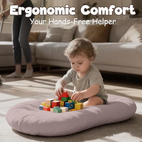 Baby Lounger for Newborn - Infant Support Cushion 0-24 Months (Gray)