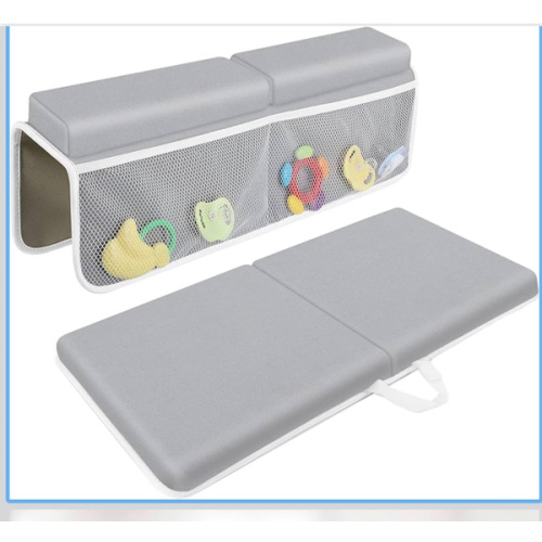 JJGoo Bath Kneeler with Elbow Rest Pad Set, 1.5 inch Kneeling Pad Mat for Bathtub - Gray