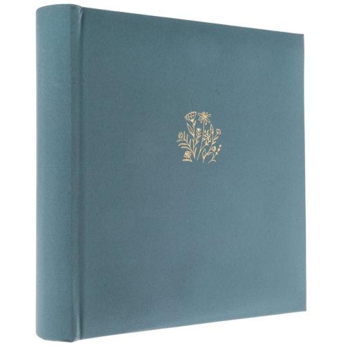 Blue Photo Album With Flowers