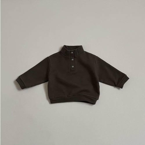 Toddler S25 Mock Neck Snap Button Sweatshirt (10m-4y) - 3 Colors | AT NOON STORE