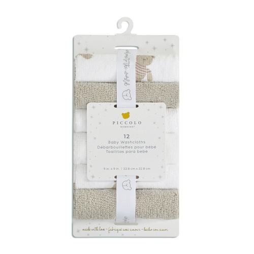 Débarbouillettes (12) - Ours Beige - Piccolo Bambino – CLÉMENT