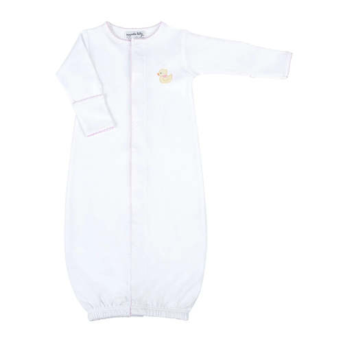Magnolia Baby Precious Ducklings Girls Embroidered Converter Gown – Pink Sheep Boutique