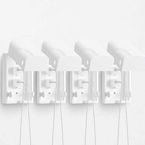 Bates- Baby Safety Outlet Cover Box, 4 Pack, White, Outlet Covers Baby Proofing, Plug Covers for Electrical Outlets