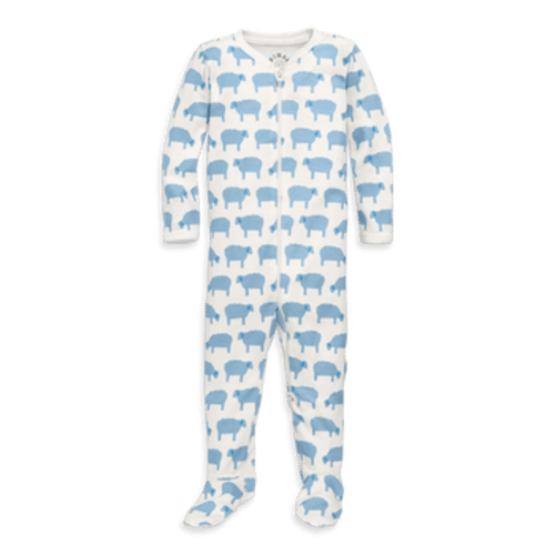Baby Organic Animal Friends Zip Footie