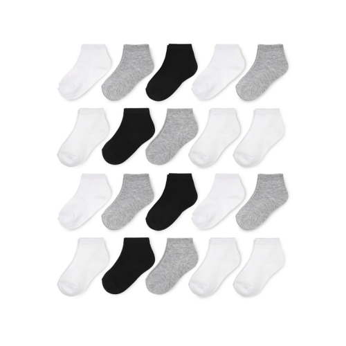 Wonder Nation Baby and Toddler Ankle Socks, 20-Pack, Sizes 0M-5T